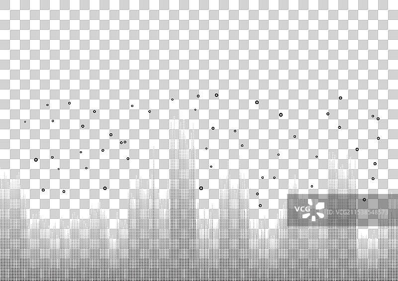 抽象科技背景中的一个小方块图片素材