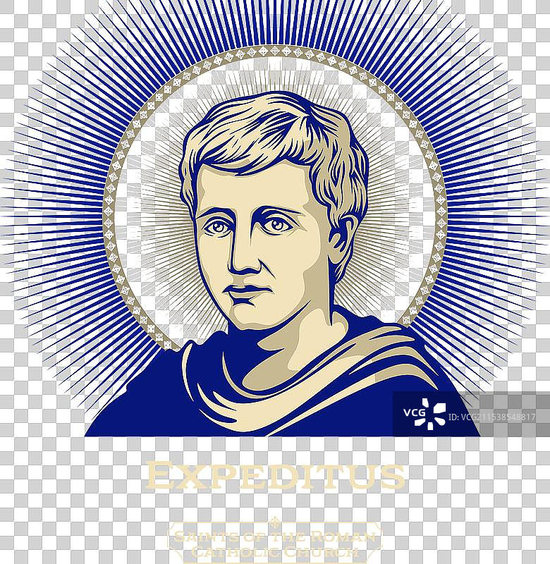 天主教会的圣人埃克斯比迪图斯图片素材