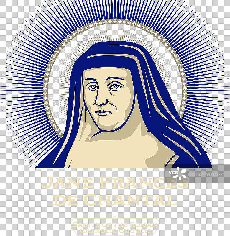 天主教会的圣人简·德·尚塔尔图片素材