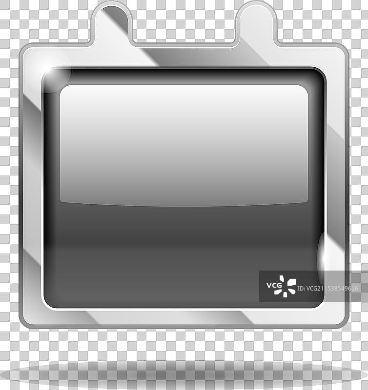 闪亮的黑色日历图标图片素材