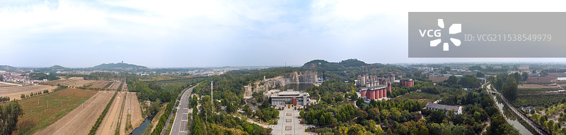 永城芒砀山地质公园全景图片素材