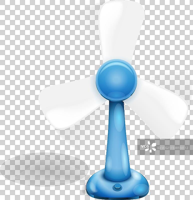 蓝色风扇图片素材