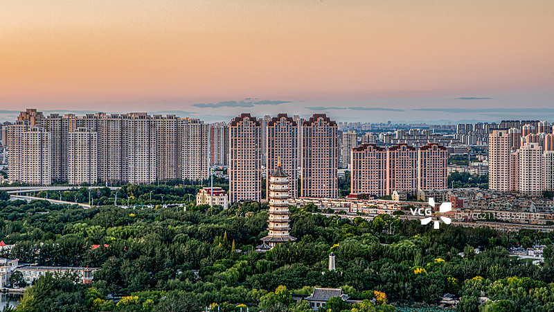 天津河北区北宁公园瞭望塔图片素材