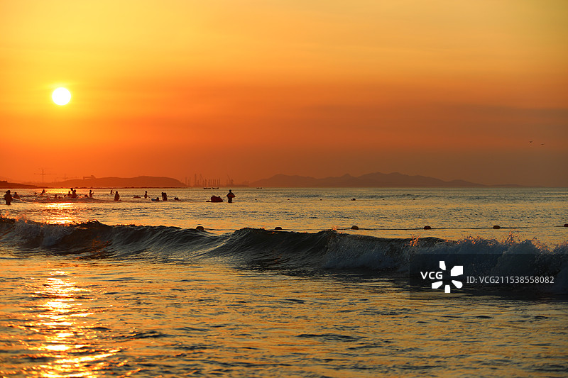 晚曦海色图片素材