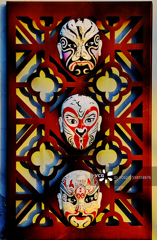 京剧脸谱框图片素材