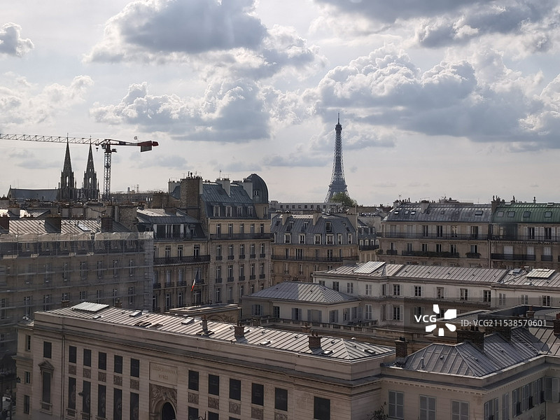 法国巴黎城市街道建筑图片素材