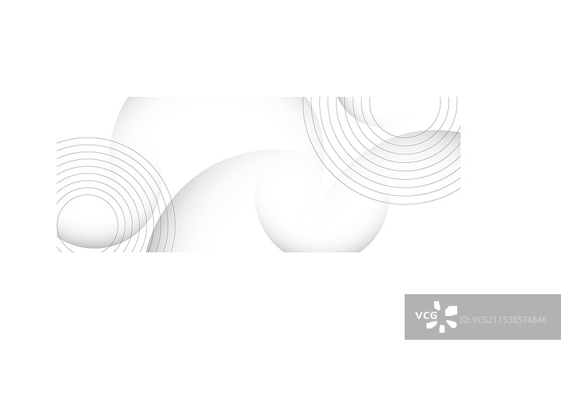 白色和灰色的抽象背景，带有圆圈图片素材