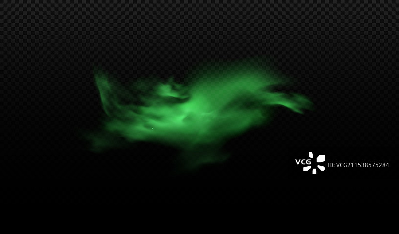 绿色烟雾难闻的气味雾霾臭气云雾气图片素材