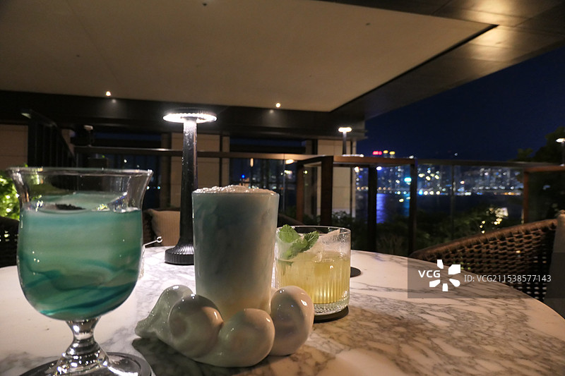 香港酒吧夜景图片素材