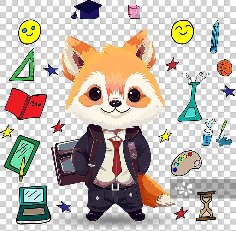 九月一日的小狐狸海报图片素材