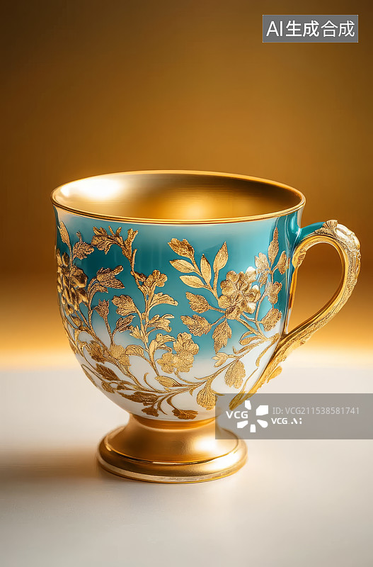 【AI数字艺术】中国传统工艺茶杯图片素材