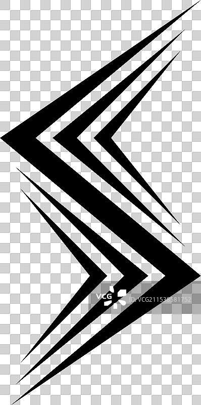 简单的箭头几何符号logo图片素材