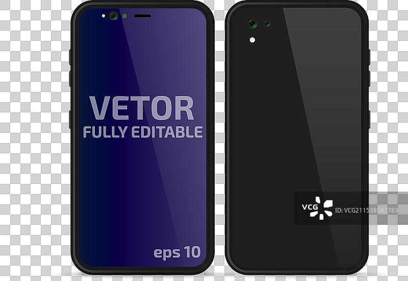 无边框显示屏的真实智能手机图片素材