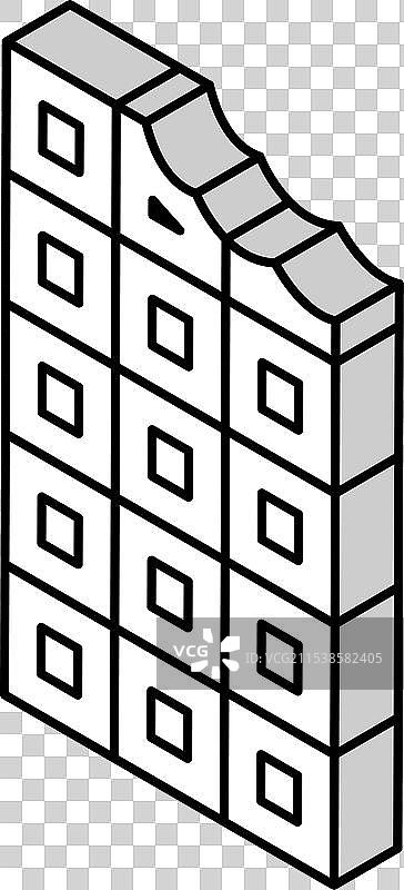 白巧克力等距图标图片素材