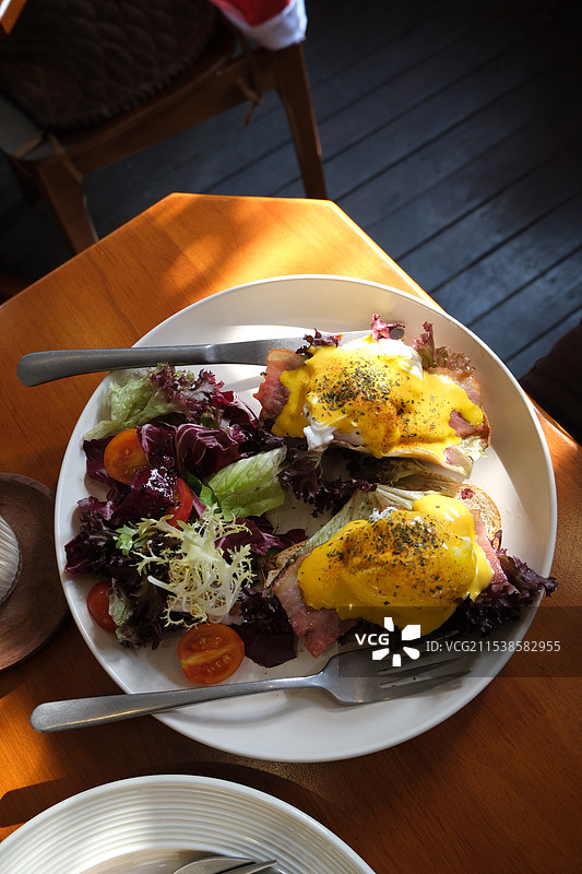 美式班尼迪克蛋 egg benedict图片素材