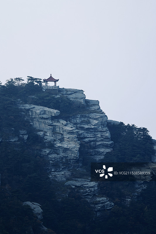 庐山 风景 日落 孤亭 牯岭镇图片素材