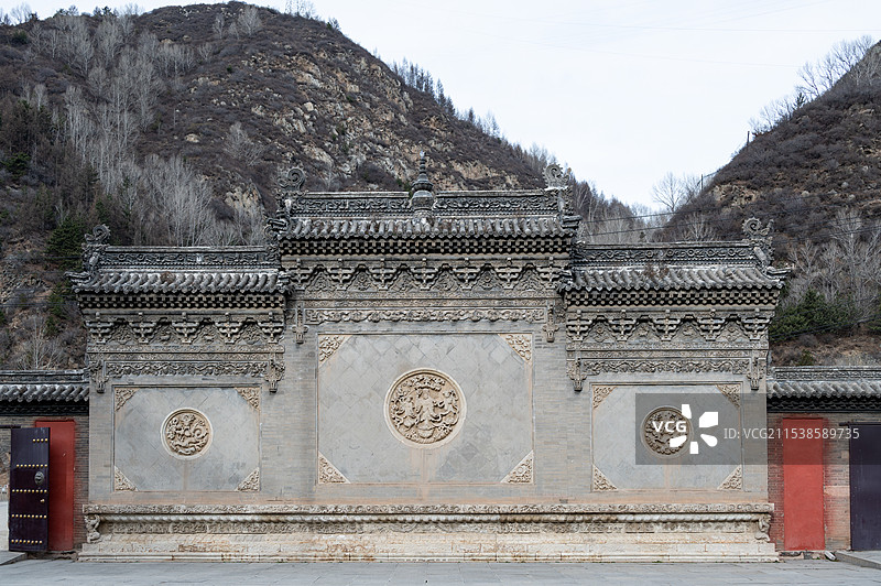 五台山 普化寺 影壁墙图片素材