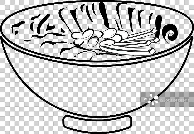 螺蛳粉简画图片素材