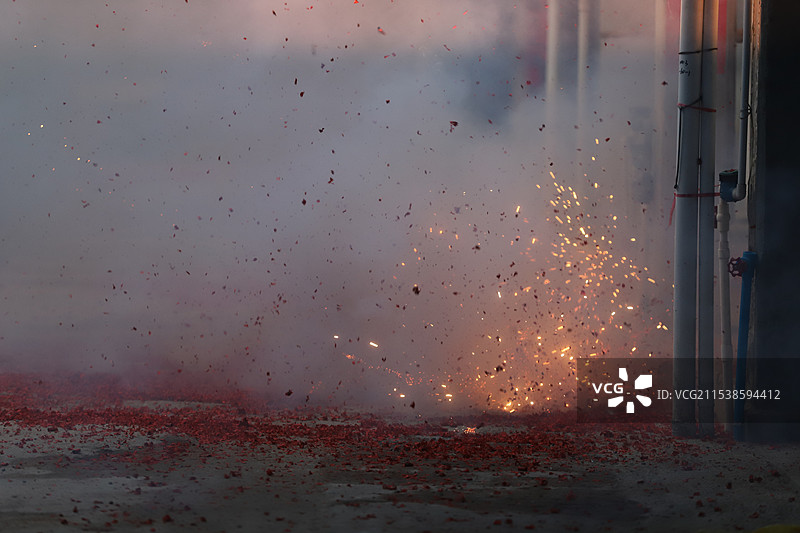 放鞭炮 烟花 节日图片素材