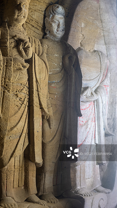 陕西延安黄陵万安禅院石窟图片素材