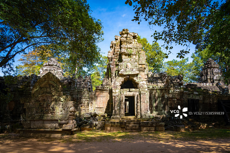 柬埔寨暹粒塔逊寺建筑风光图片素材