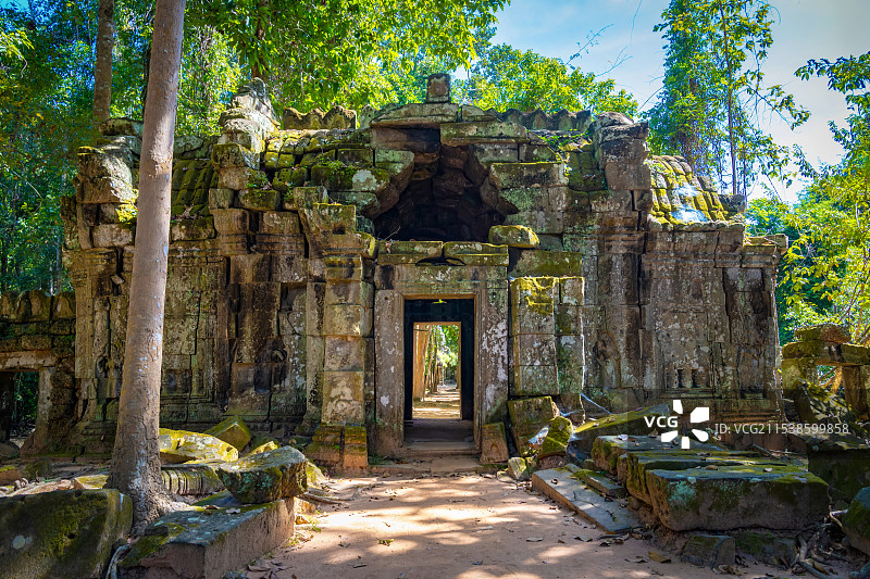 柬埔寨暹粒塔逊寺建筑风光图片素材