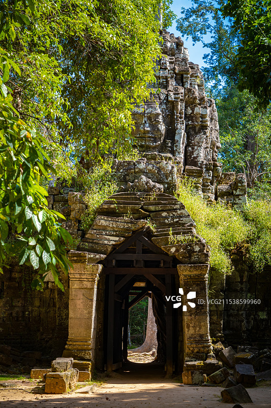 柬埔寨暹粒塔逊寺建筑风光图片素材