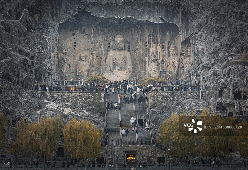 洛阳龙门石窟图片素材