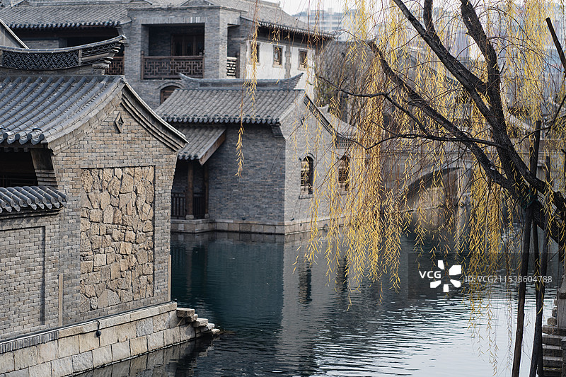 济南章丘明水古城百脉泉公园图片素材