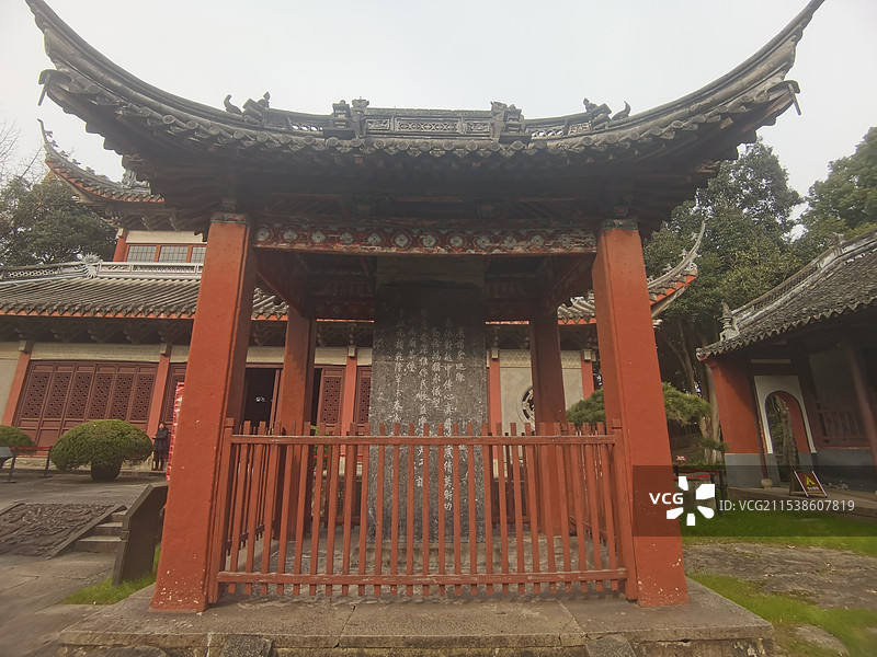 绍兴大禹陵禹庙御碑亭图片素材