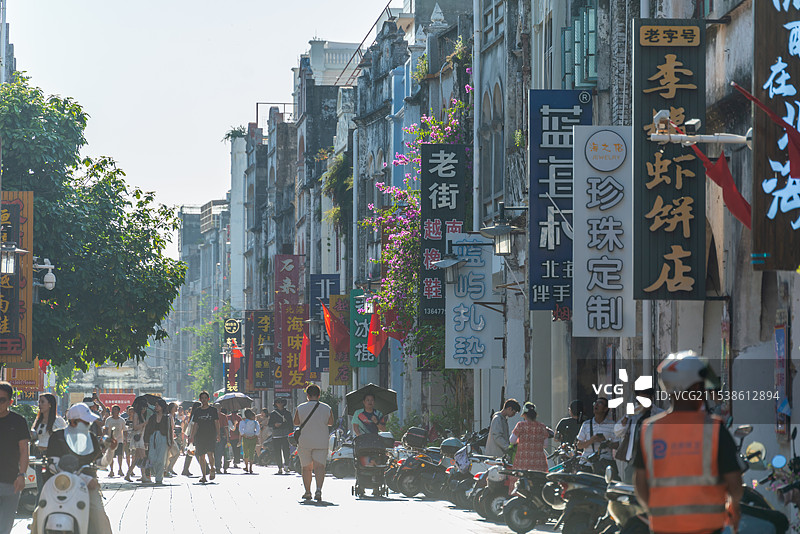北海老街（城）街景，广西北海市图片素材