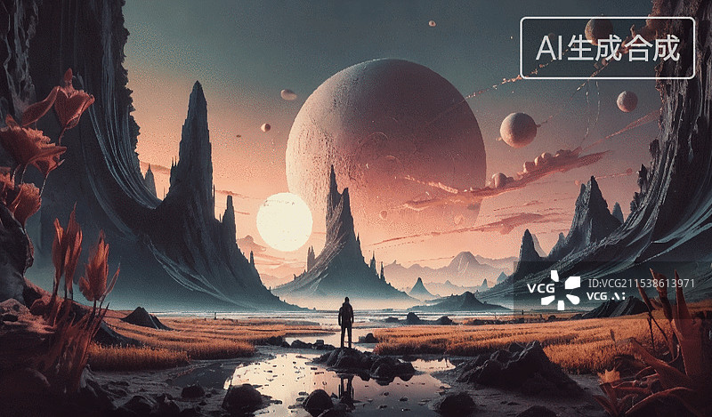 【AI数字艺术】星际探险者图片素材