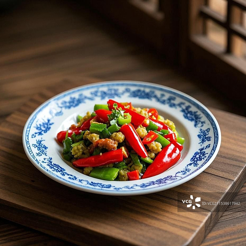 辣椒炒肉图片素材