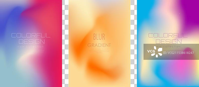 渐变色彩模糊背景图片素材