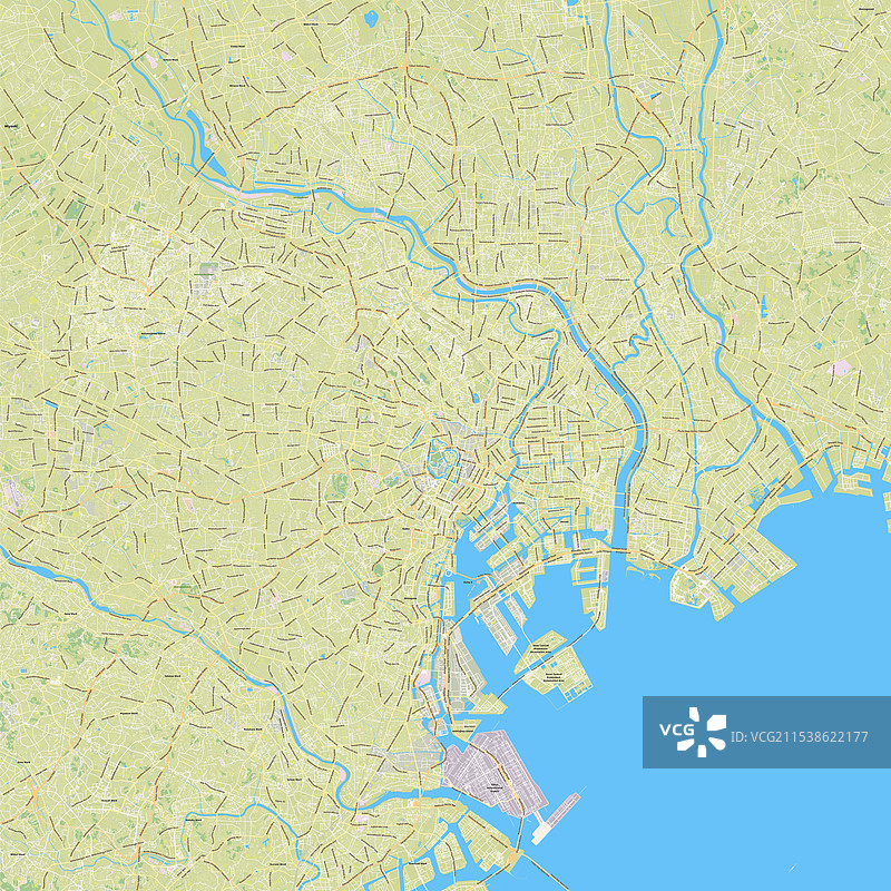 东京日本地图图片素材