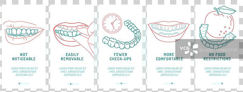 正畸硅胶训练器隐形牙套图片素材