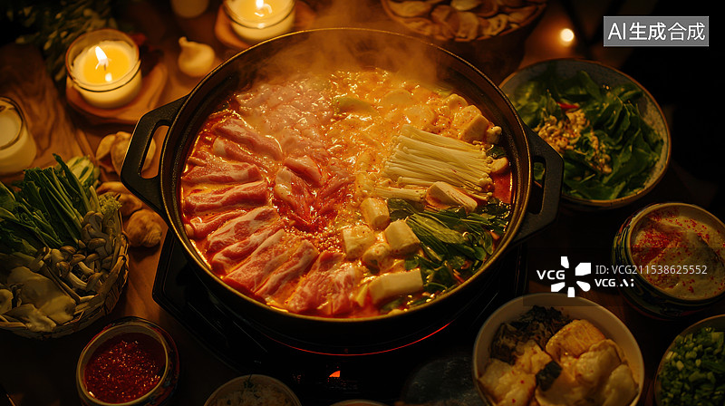 【AI数字艺术】四川火锅冒菜图片素材