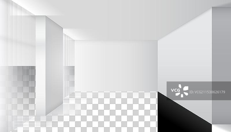空白的白色室内图片素材