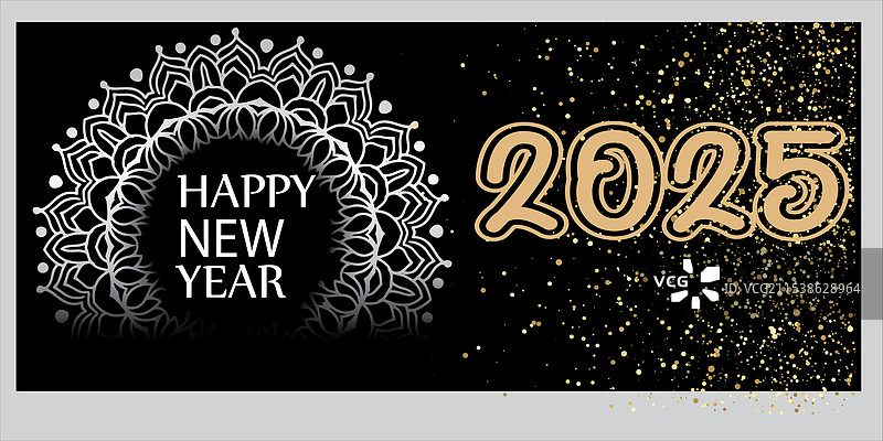 2025年新年快乐横幅51图片素材