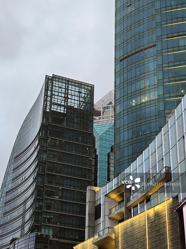 上海南京东路的古建筑图片素材