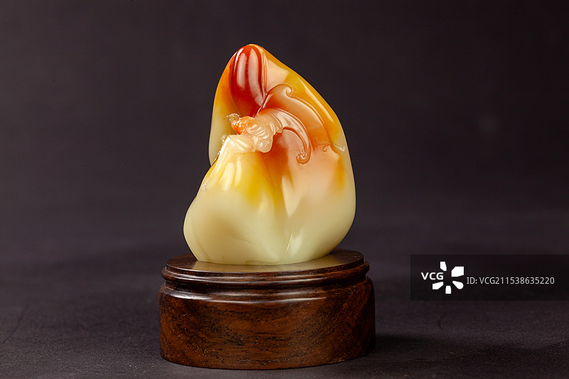 福州寿山石芙蓉石《福如东海》手把件图片素材