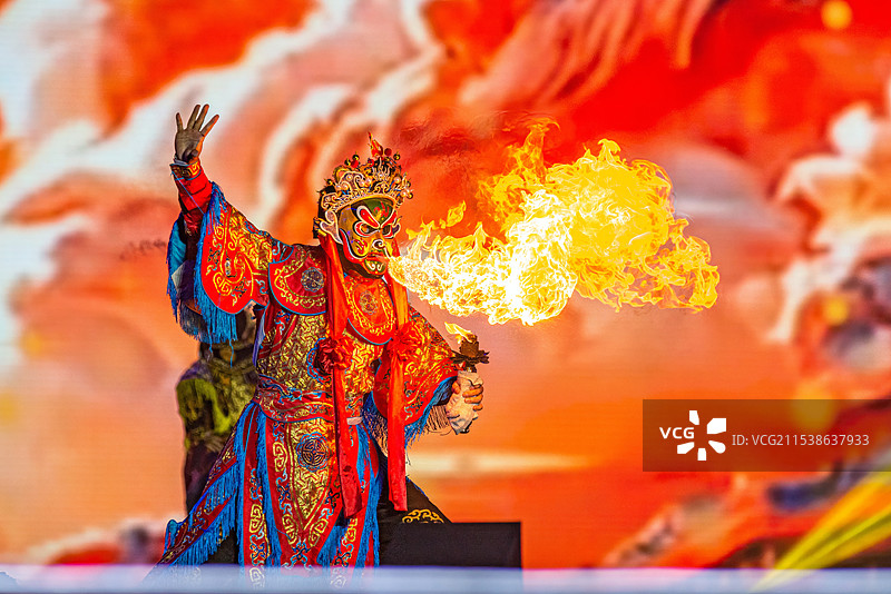 川剧吐火图片素材