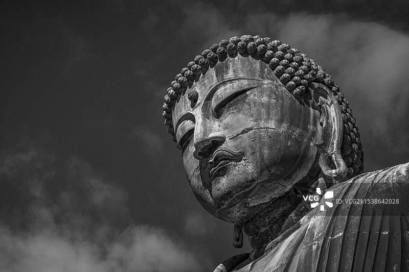 日本镰仓大佛图片素材