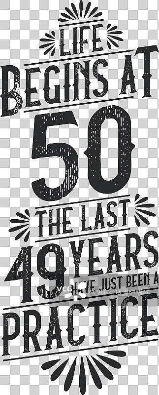 50岁生日T恤，人生从50岁开始，最后的开始图片素材