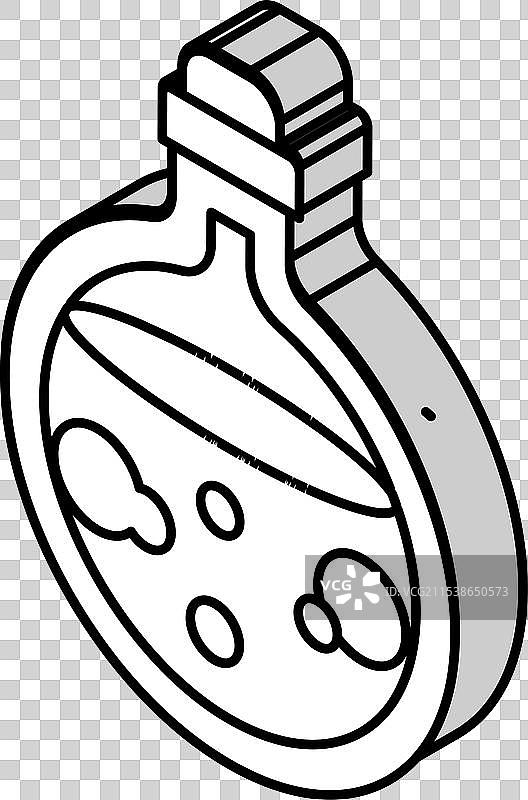 爱情药水等距图标图片素材