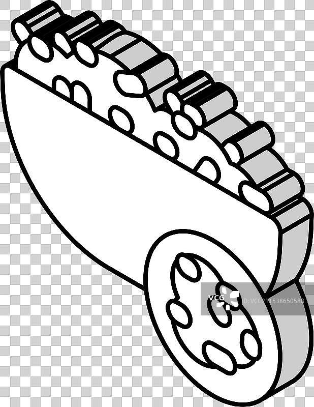 粗麦粉等距图标图片素材