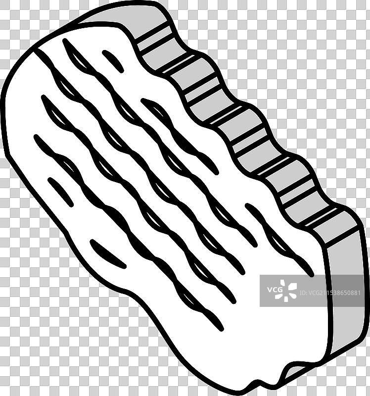 碎肉等距图标图片素材