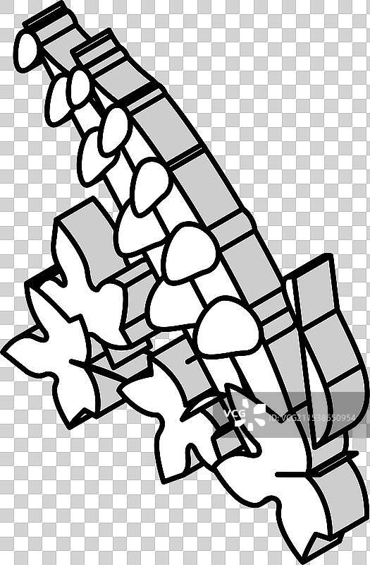 鞭炮藤等距图标图片素材