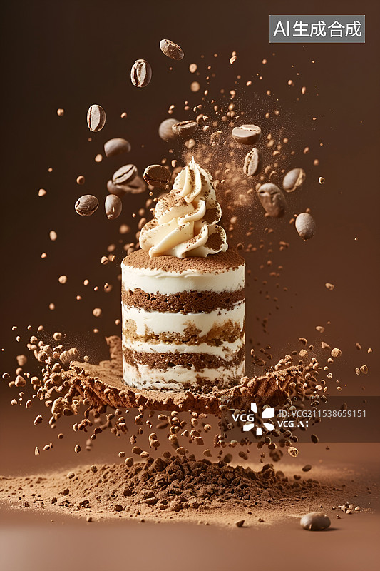 【AI数字艺术】【AI数字艺术】巧克力蛋糕图片素材