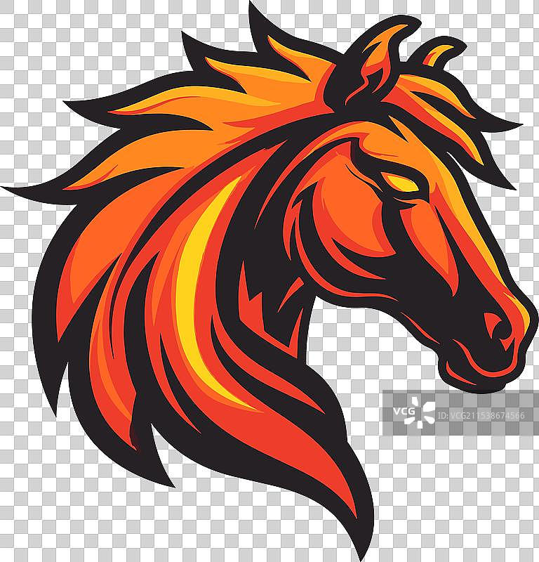 电子竞技标志马图标贴纸图片素材